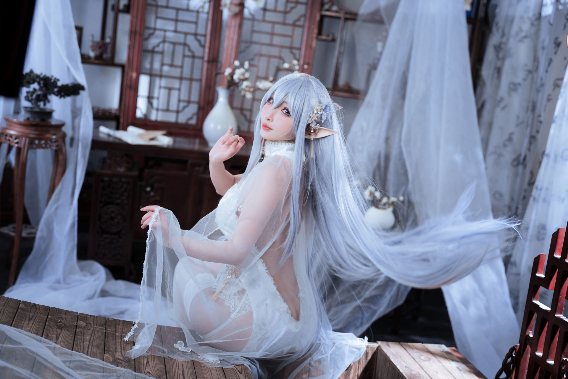 [COSPLAY]rioko凉凉子 – 阿尔比恩旗袍