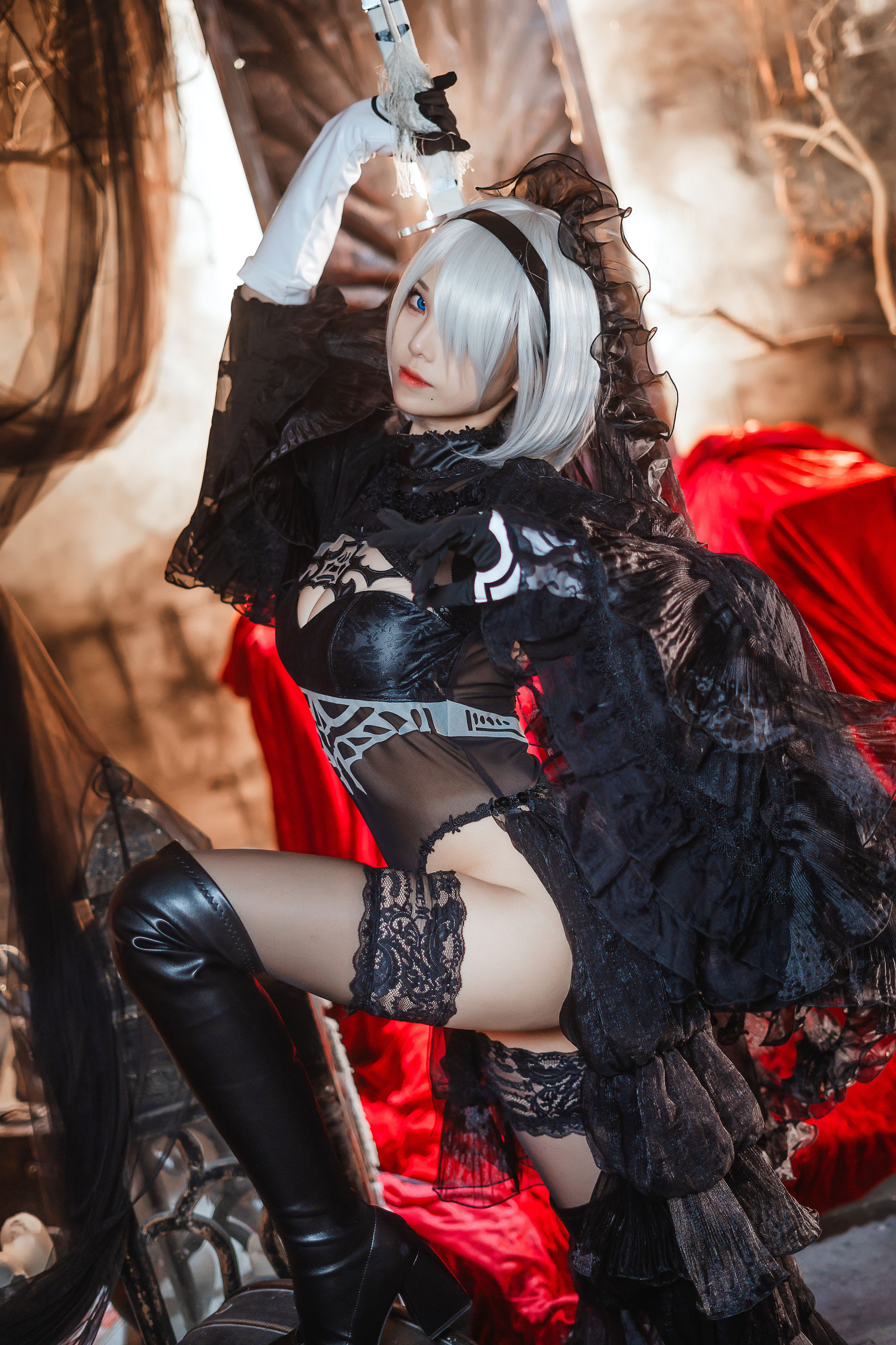 [COSPLAY]蜜汁猫裘 – 2B