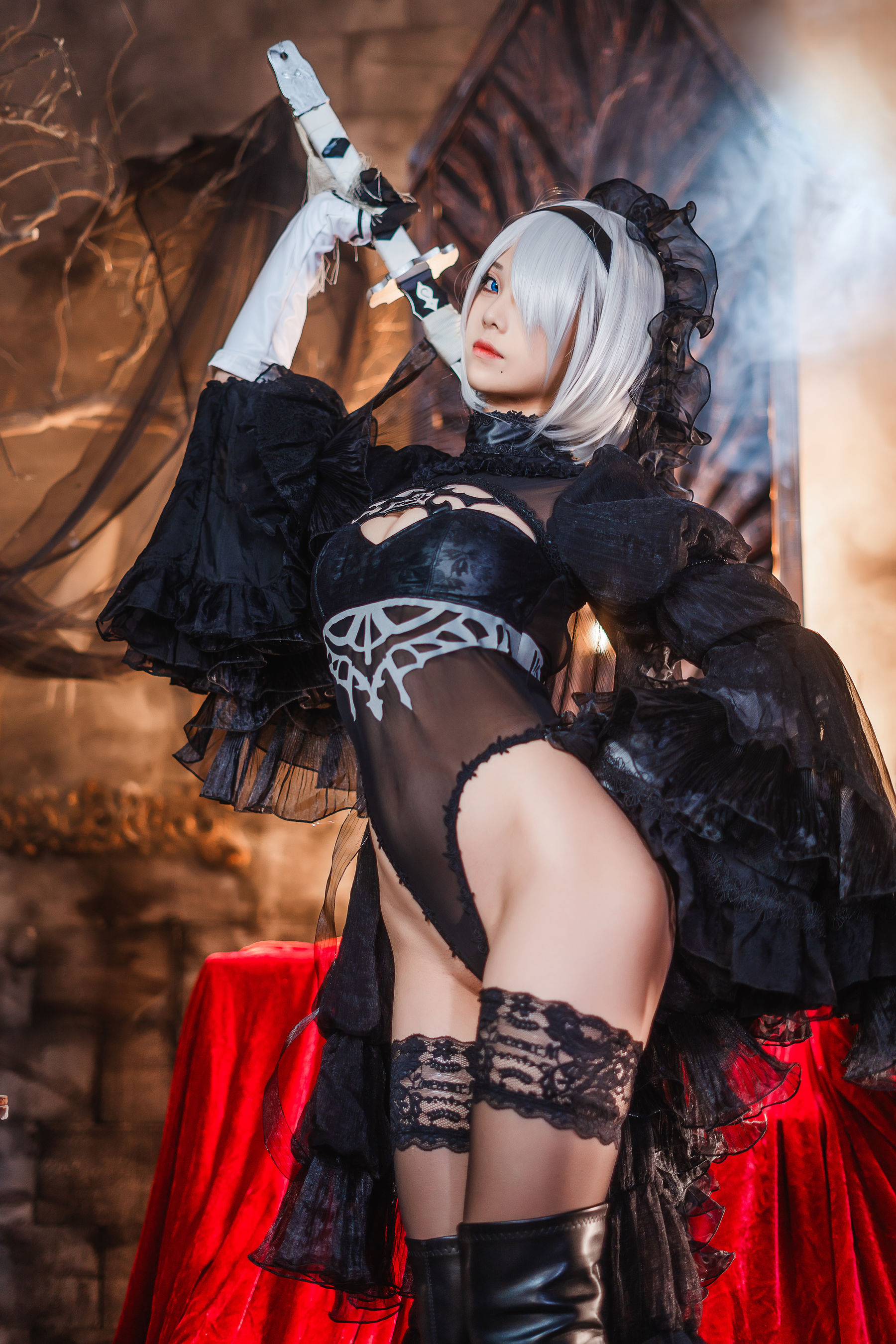 [COSPLAY]蜜汁猫裘 – 2B