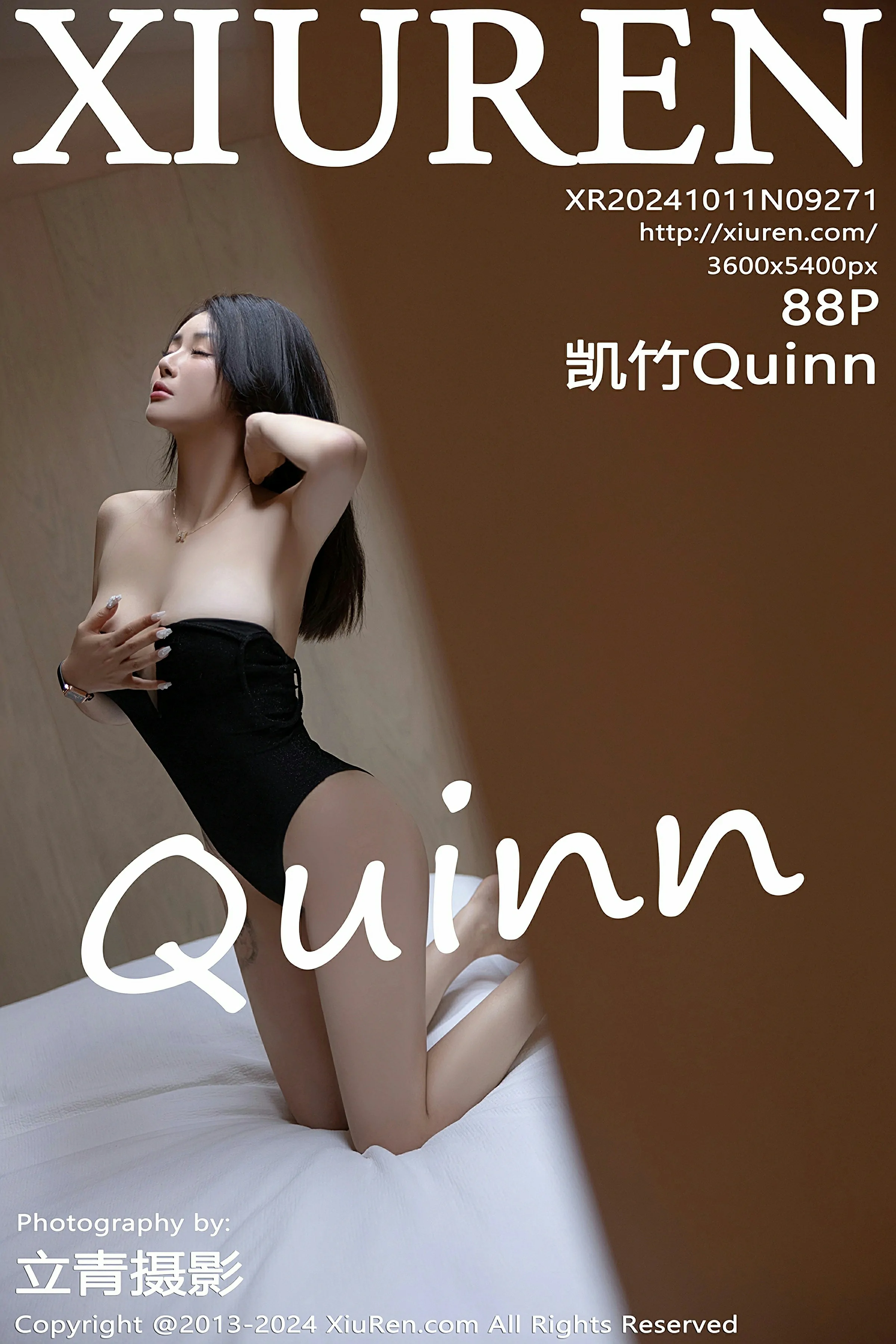 [XiuRen秀人网] 2024.10.11 No.9271 凯竹Quinn 黑色情趣内衣 魅惑黑丝 性感写真 [88+1P]